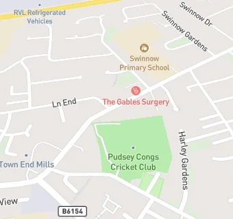 map for The Gables Nursing Home