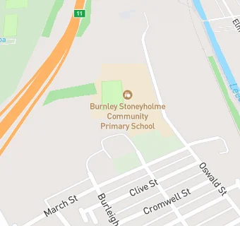 map for Burnley Westway School