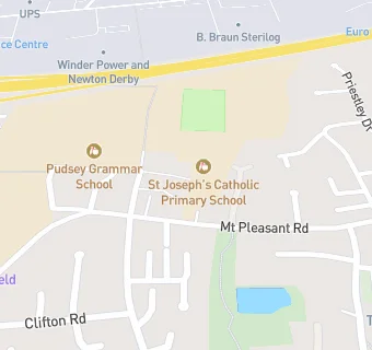 map for St Joseph's Catholic Primary School, Pudsey