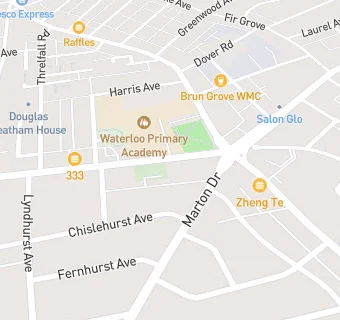 map for Waterloo Primary Academy