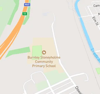 map for Burnley Stoneyholme Community Primary School
