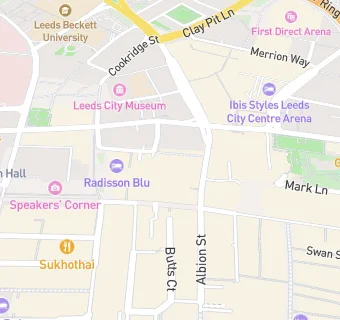 map for Greggs (Albion Street)