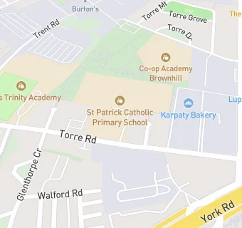 map for St Brigid's RC School