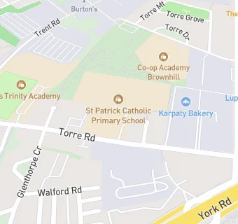 map for Catering Leeds (St Patricks RC Primary)