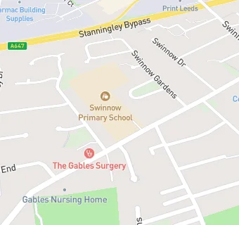 map for Swinnow Primary School