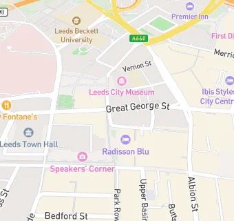 map for Vocation Bars Leeds