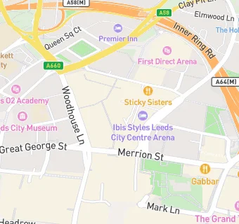 map for Costa Coffee (Merrion Centre)