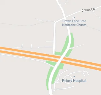 map for The Priory Hospital