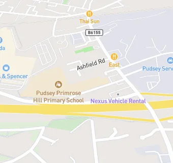 map for Pudsey Primrose Hill Primary School