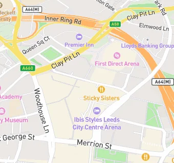 map for Co-Op Leeds