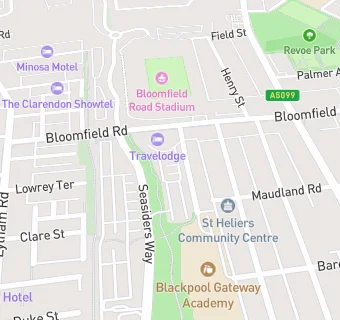 map for Blackpool Gateway Academy