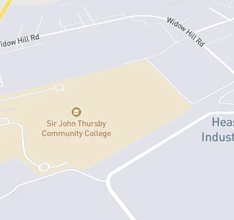 map for Sir John Thursby Community College