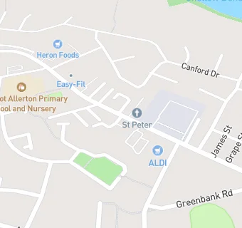 map for Allerton Conservative Club (Bar Only)