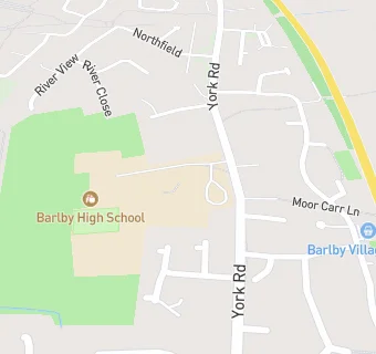 map for Barlby High School