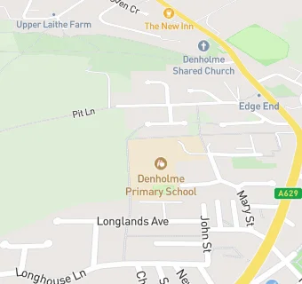 map for Denholme Primary School