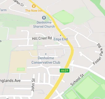 map for Denholme Conservative Club