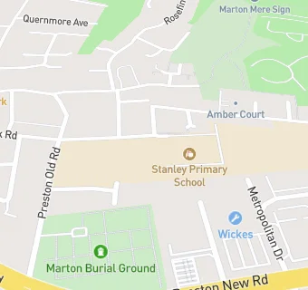 map for Stanley Infant School