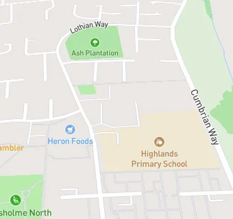 map for Highlands Health Centre