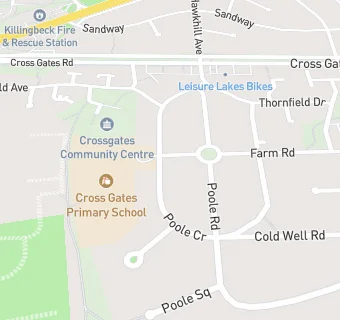 map for Crossgates Primary School