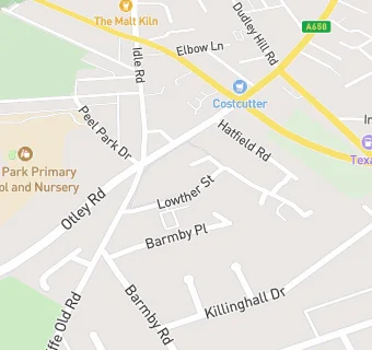 map for Peel Park Surgery