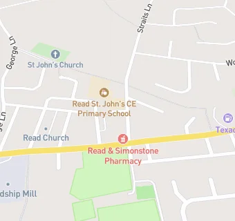 map for St. John's C of E Primary School