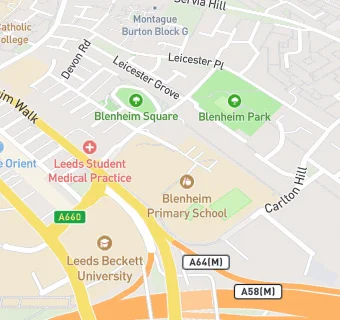 map for Catering Leeds  (Blenheim Primary)