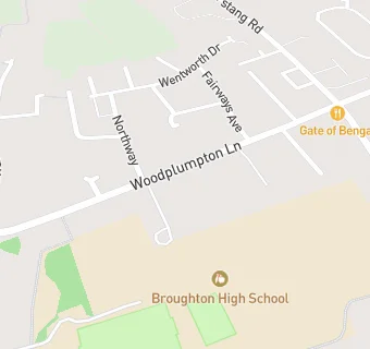 map for Broughton High School