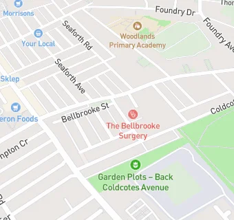 map for Bellbrooke Surgery