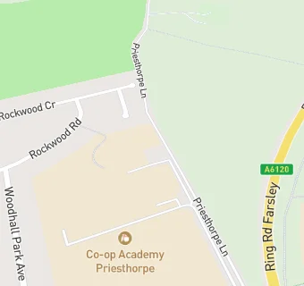 map for Co-operative Academy Priesthorpe