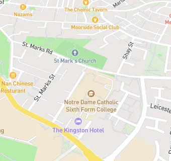 map for Chartwells (Notre Dame Sixth Form College)