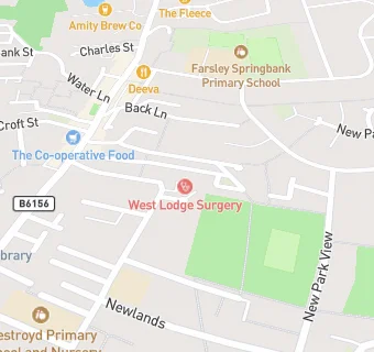 map for West Lodge Surgery