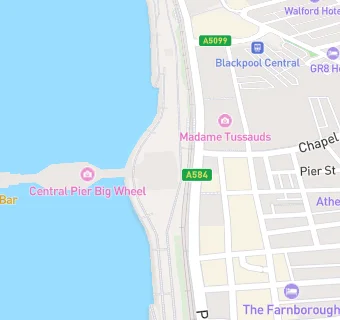 map for Central Pier Seafood