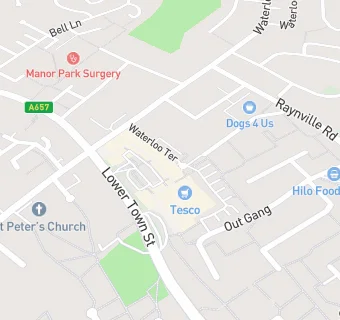 map for Greggs (Bramley)