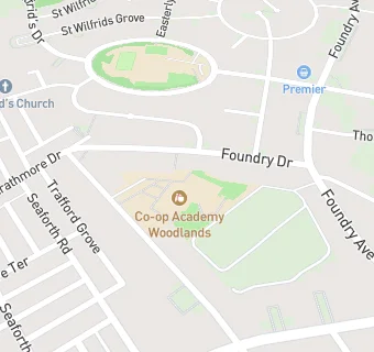 map for Woodlands Primary School