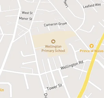 map for Wellington Primary School