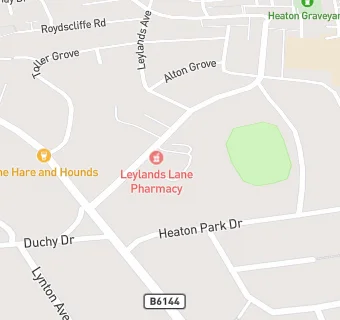 map for Leylands Lane Pharmacy