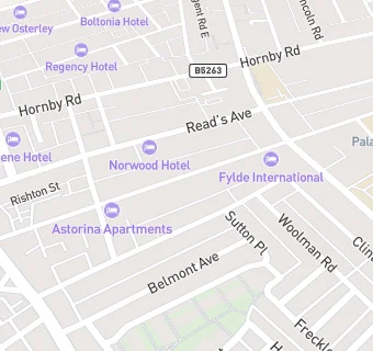 map for Fylde Hotel