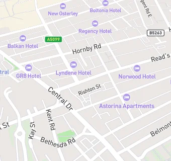 map for Rhyl Hotel