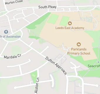 map for Parklands Primary School