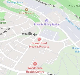 map for Craven Road Medical Practice