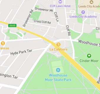 map for Mydentist, Hyde Park Road, Leeds 