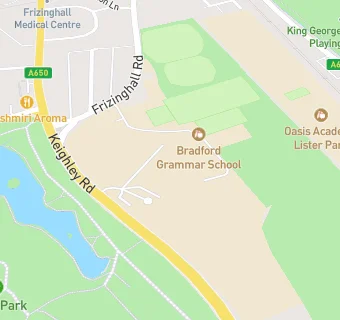 map for Bradford Grammar School