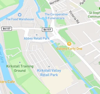 map for Morrisons (Kirkstall)