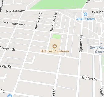 map for Hillcrest Academy