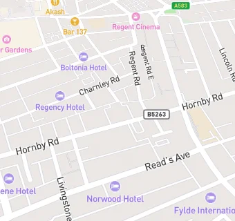 map for The Moorfield Hotel