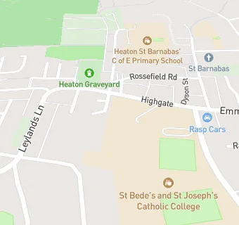 map for St Bede's Catholic Grammar School