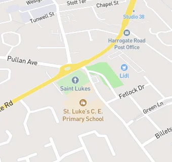 map for St Luke's CofE Primary School