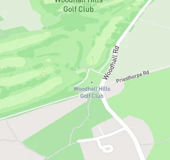 map for Woodhall Hills Golf Club