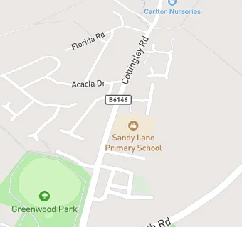 map for Sandy Lane Primary School