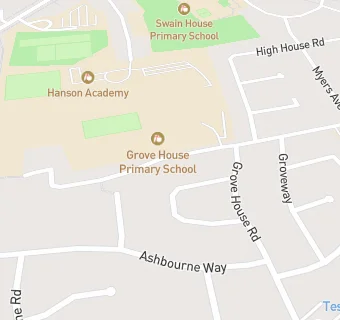 map for Grove House Primary School